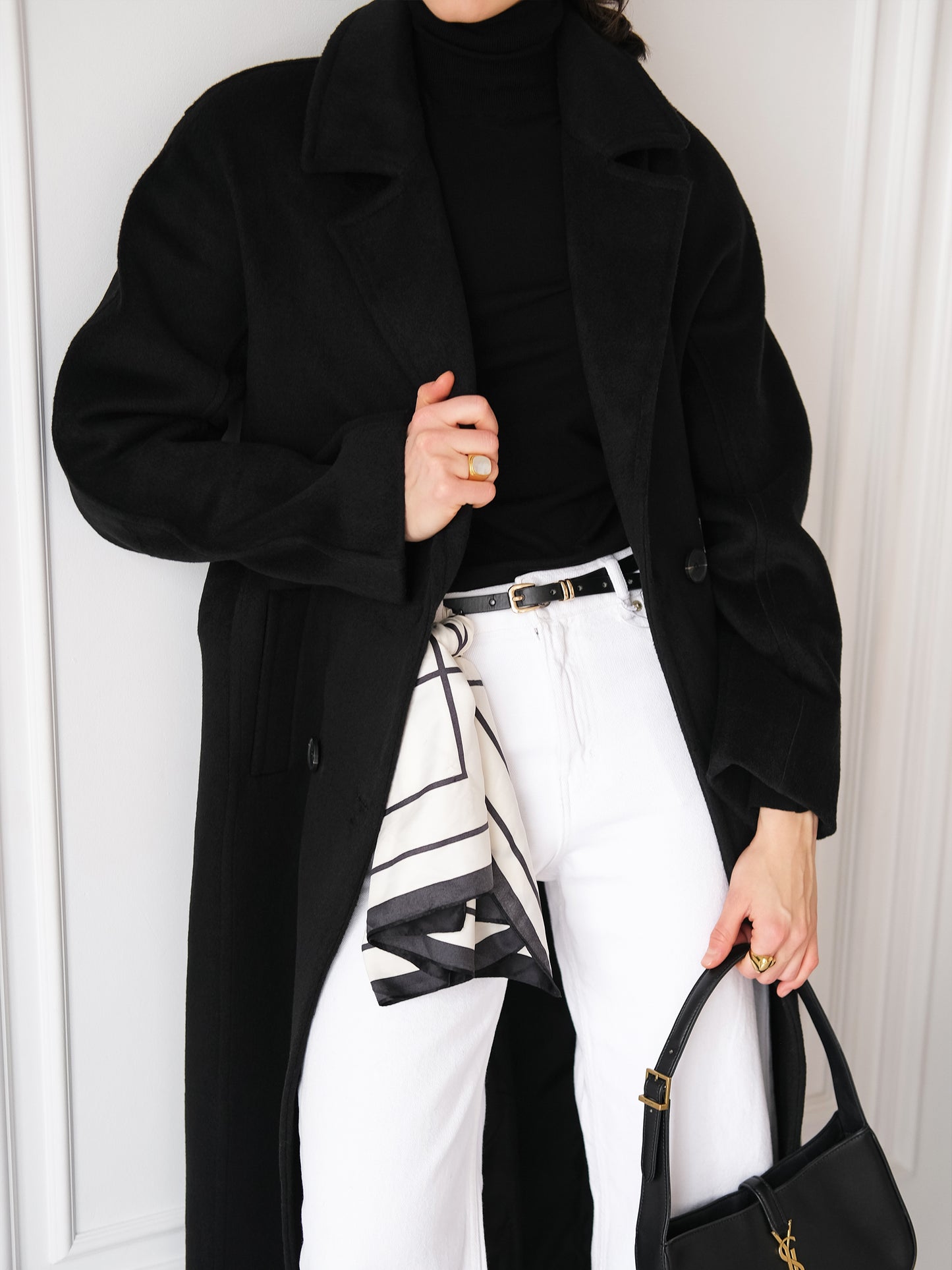 Black Long Wool Coat