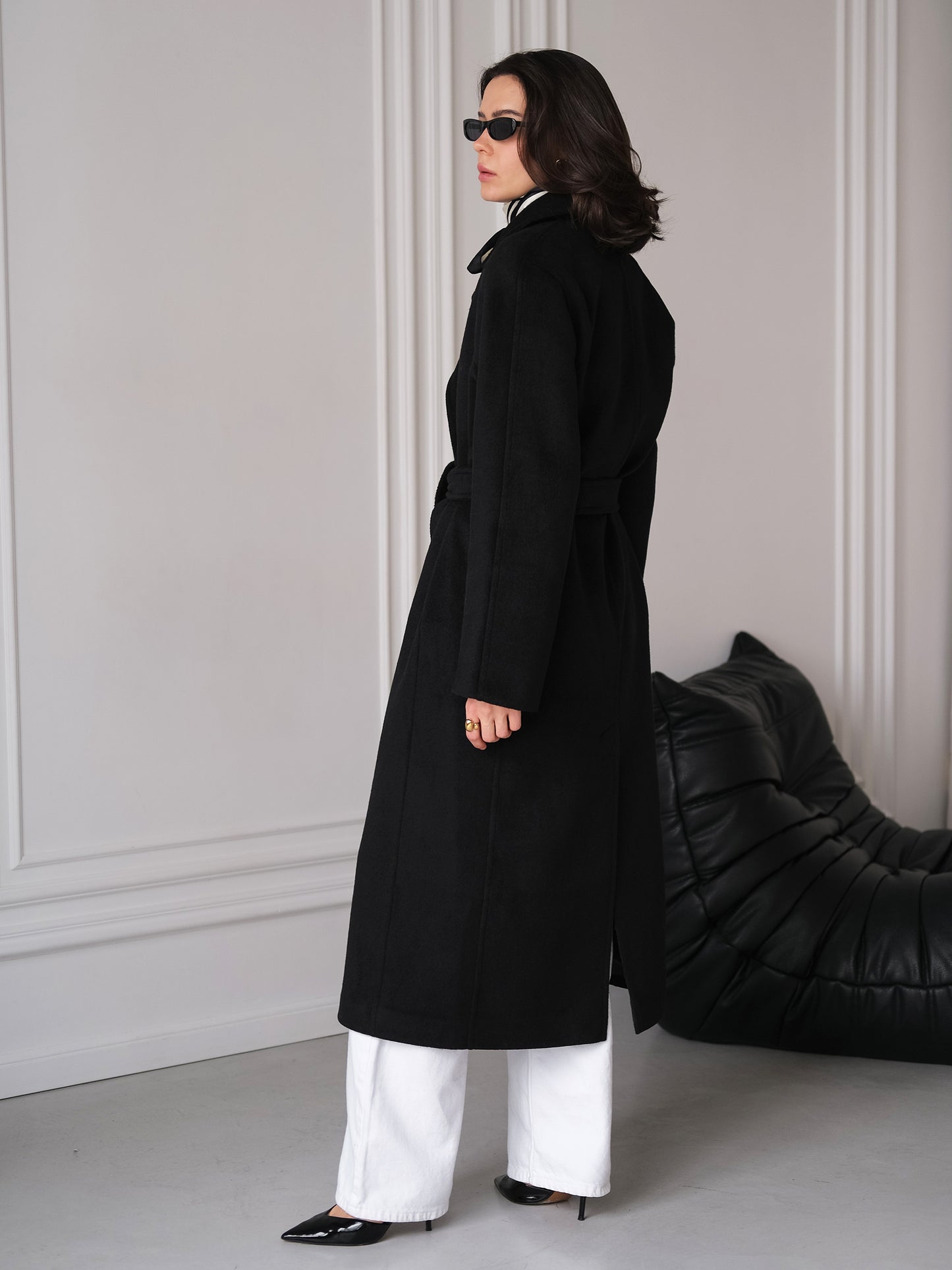 Black Long Wool Coat